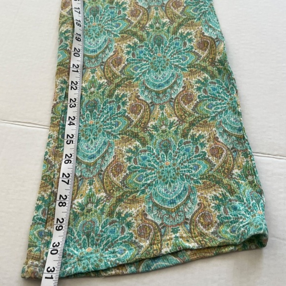 O'Neill Paisley Palazzo Pants Small Boho Beach Festival Hippie Smocked Wide Leg - Picture 6 of 9